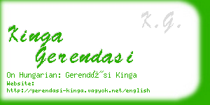 kinga gerendasi business card